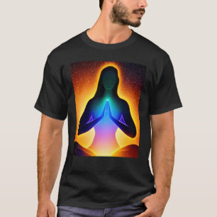 Yoga Girl Female Sun Salutation Meditation Chakra T-Shirt