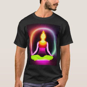 Yoga Girl Female Sun Salutation Meditation Chakra T-Shirt
