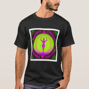 Yoga Girl Female Sun Salutation Meditation Chakra T-Shirt