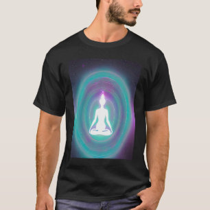 Yoga Girl Female Sun Salutation Meditation Chakra T-Shirt