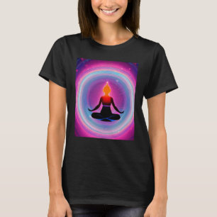 Yoga Girl Female Sun Salutation Meditation Chakra T-Shirt