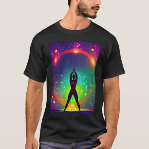 Yoga Girl Female Sun Salutation Meditation Chakra  T-Shirt