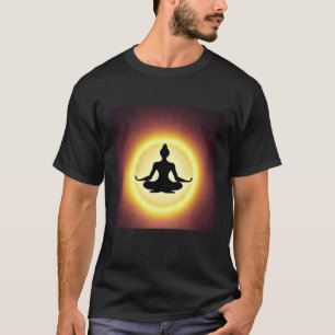 Yoga Girl Female Sun Salutation Meditation Chakra T-Shirt