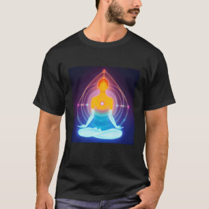Yoga Girl Female Sun Salutation Meditation Chakra T-Shirt