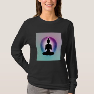 Yoga Girl Female Sun Salutation Meditation Chakra  T-Shirt