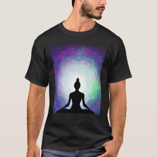 Yoga Girl Female Sun Salutation Meditation Chakra T-Shirt