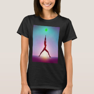 Yoga Girl Female Sun Salutation Meditation Chakra T-Shirt