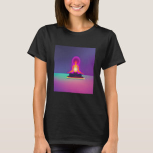 Yoga Girl Female Sun Salutation Meditation Chakra  T-Shirt