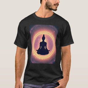 Yoga Girl Female Sun Salutation Meditation Chakra  T-Shirt