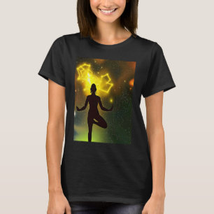 Yoga Girl Female Sun Salutation Meditation Chakra T-Shirt
