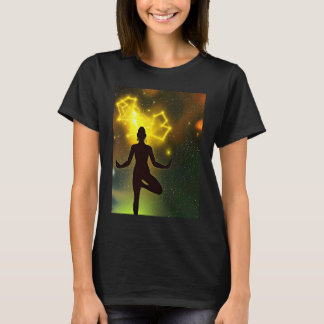 Yoga Girl Female Sun Salutation Meditation Chakra T-Shirt
