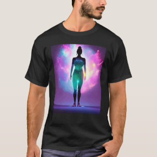 Yoga Girl Female Sun Salutation Meditation Chakra T-Shirt
