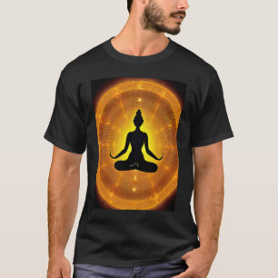 Yoga Girl Female Sun Salutation Meditation Chakra T-Shirt