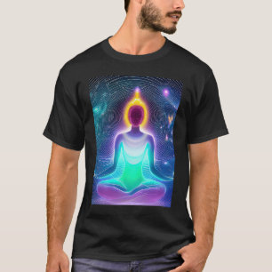 Yoga Girl Female Sun Salutation Meditation Chakra  T-Shirt