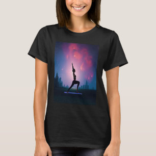 Yoga Girl Female Sun Salutation Meditation Chakra T-Shirt