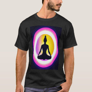 Yoga Girl Female Sun Salutation Meditation Chakra T-Shirt
