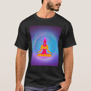 Yoga Girl Female Sun Salutation Meditation Chakra T-Shirt