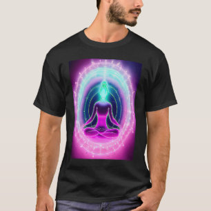 Yoga Girl Female Sun Salutation Meditation Chakra T-Shirt
