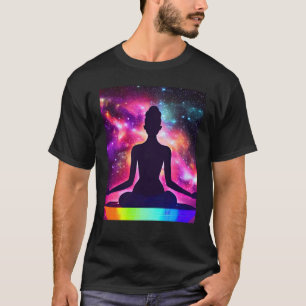 Yoga Girl Female Sun Salutation Meditation Chakra T-Shirt