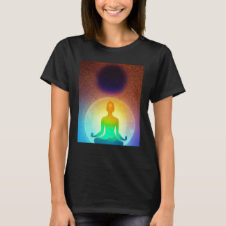Yoga Girl Female Sun Salutation Meditation Chakra T-Shirt