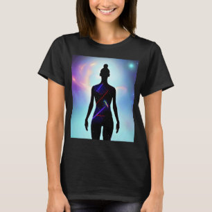 Yoga Girl Female Sun Salutation Meditation Chakra T-Shirt