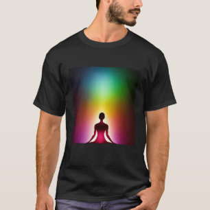 Yoga Girl Female Sun Salutation Meditation Chakra T-Shirt