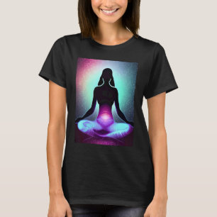Yoga Girl Female Sun Salutation Meditation Chakra T-Shirt