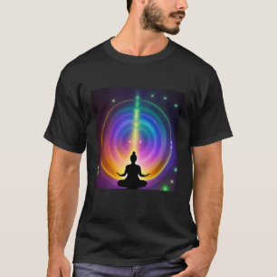 Yoga Girl Female Sun Salutation Meditation Chakra T-Shirt