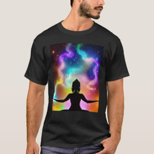 Yoga Girl Female Sun Salutation Meditation Chakra T-Shirt