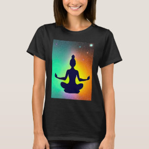 Yoga Girl Female Sun Salutation Meditation Chakra T-Shirt