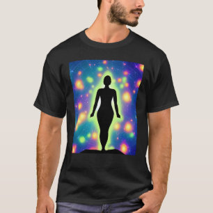 Yoga Girl Female Sun Salutation Meditation Chakra T-Shirt