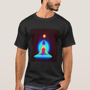 Yoga Girl Female Sun Salutation Meditation Chakra  T-Shirt