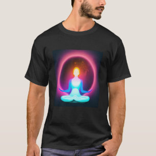 Yoga Girl Female Sun Salutation Meditation Chakra  T-Shirt