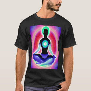 Yoga Girl Female Sun Salutation Meditation Chakra T-Shirt