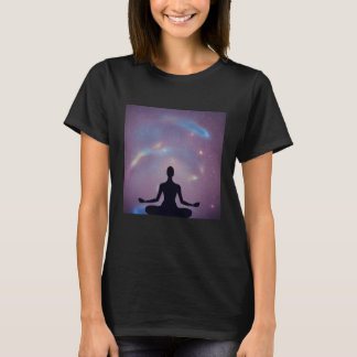 Yoga Girl Female Sun Salutation Meditation Chakra T-Shirt