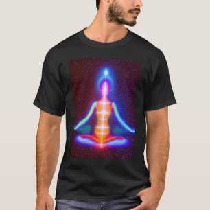 Yoga Girl Female Sun Salutation Meditation Chakra T-Shirt