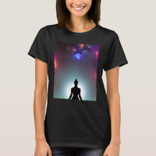Yoga Girl Female Sun Salutation Meditation Chakra T-Shirt