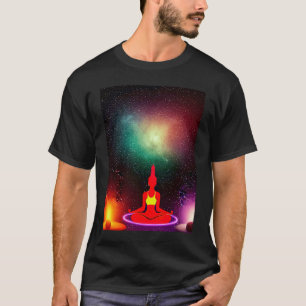 Yoga Girl Female Sun Salutation Meditation Chakra T-Shirt