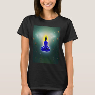 Yoga Girl Female Sun Salutation Meditation Chakra  T-Shirt