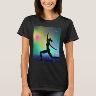 Yoga Girl Female Sun Salutation Meditation Chakra  T-Shirt