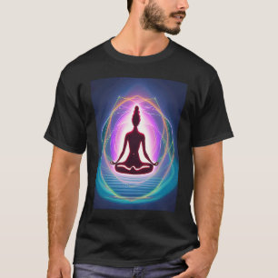 Yoga Girl Female Sun Salutation Meditation Chakra T-Shirt