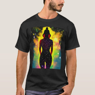 Yoga Girl Female Sun Salutation Meditation Chakra T-Shirt
