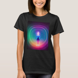 Yoga Girl Female Sun Salutation Meditation Chakra T-Shirt