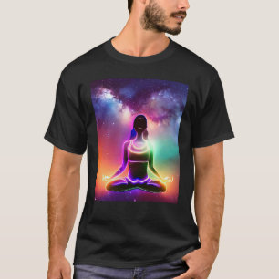 Yoga Girl Female Sun Salutation Meditation Chakra T-Shirt