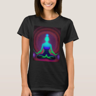 Yoga Girl Female Sun Salutation Meditation Chakra T-Shirt
