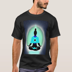 Yoga Girl Female Sun Salutation Meditation Chakra T-Shirt