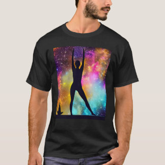 Yoga Girl Female Sun Salutation Meditation Chakra  T-Shirt