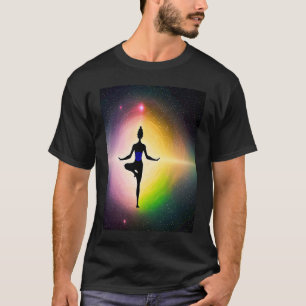 Yoga Girl Female Sun Salutation Meditation Chakra T-Shirt