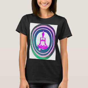 Yoga Girl Female Sun Salutation Meditation Chakra  T-Shirt