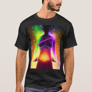 Yoga Girl Female Sun Salutation Meditation Chakra T-Shirt